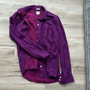 J. Crew boy fit flannel